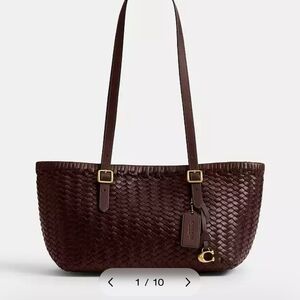 Coach Woven Swing Tote Bag NWOT
